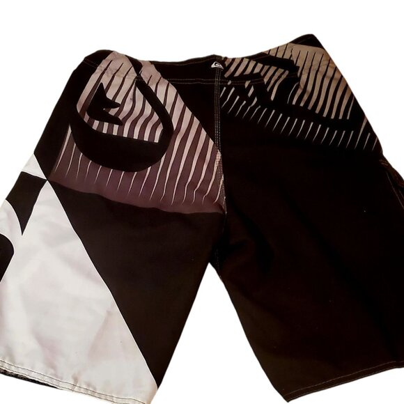 Quiksilver Teen Swimwear Waterman size 32 Black and white - Picture 4 of 4